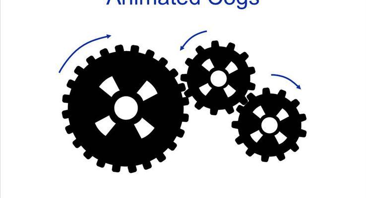 機械齒輪轉(zhuǎn)動PPT動畫