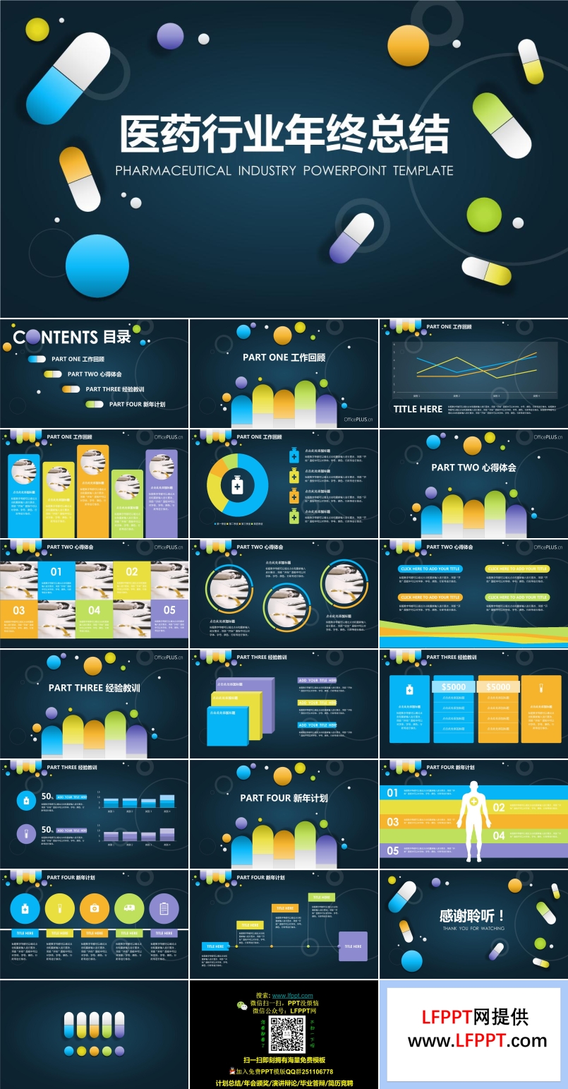 藥品醫(yī)藥行業(yè)年終總結(jié)靜態(tài)PPT模板下載