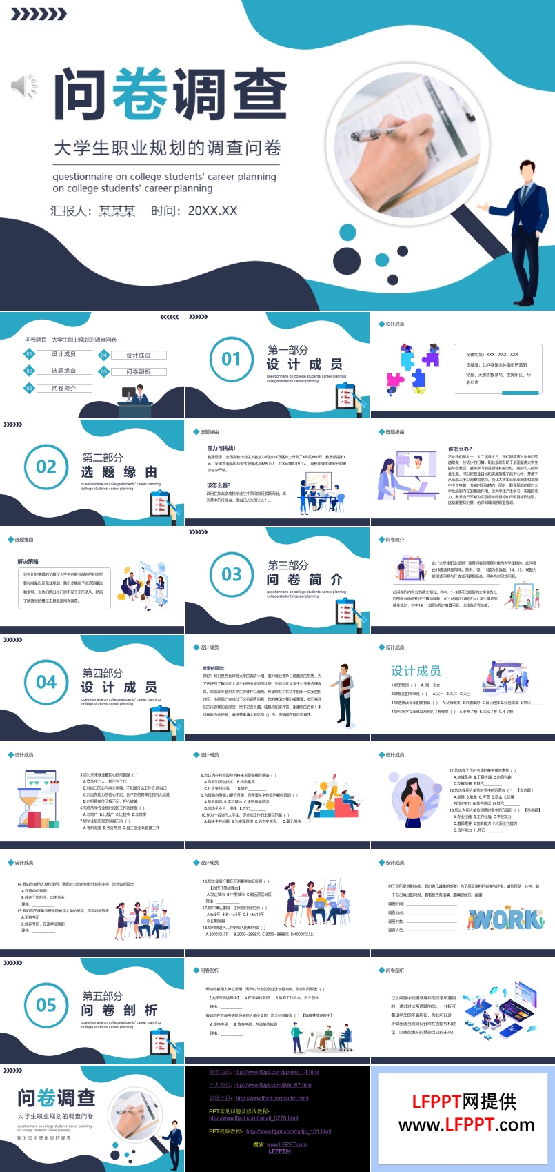 大學(xué)生職業(yè)規(guī)劃調(diào)查問卷PPT