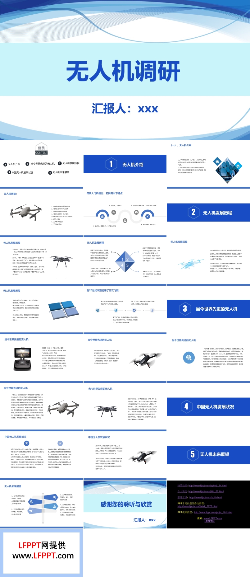 無(wú)人機(jī)調(diào)研分析報(bào)告PPT動(dòng)態(tài)模板