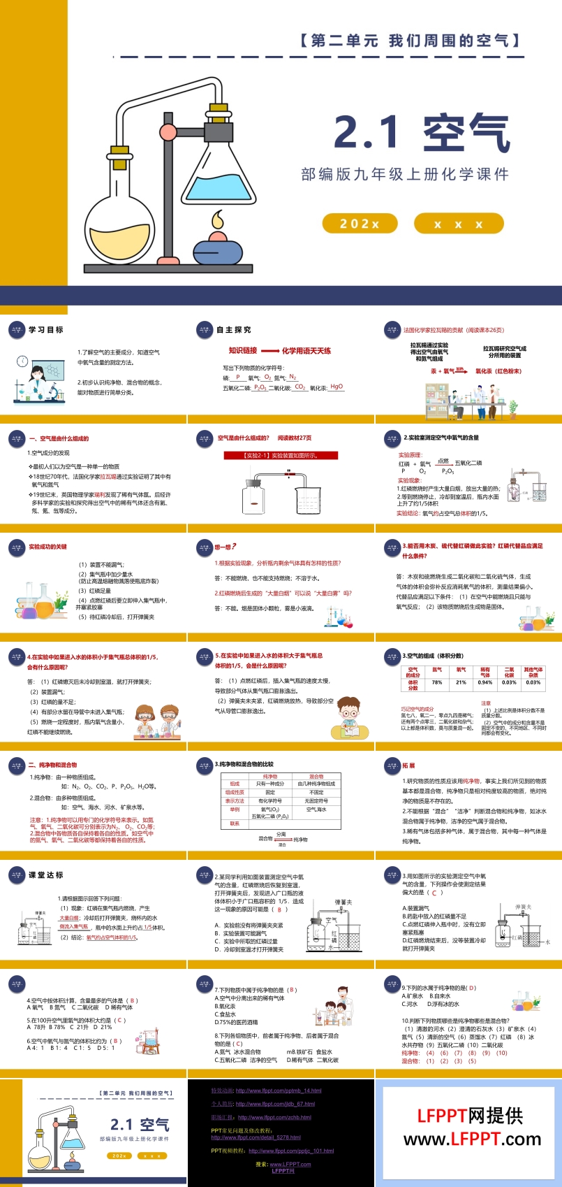 部編版九年級上冊化學課件空氣PPT課件