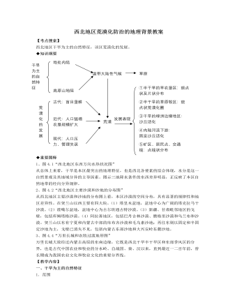 人教版高中地理選修2西北地區(qū)荒漠化防治的地理背景教案